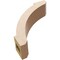 Ekena Millwork 3-inch W x 10-inch D x 10-inch H Lafayette Rough Cedar Woodgrain TimberThane Knee Brace, Primed BRCUR03X10X10LFTRCPR - alternate 5
